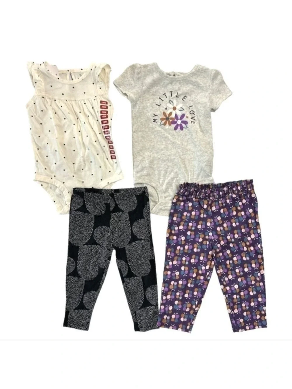 Carter's 4 Piece My Little Love Baby Girl Set Size 0-3 Months - New With Tags